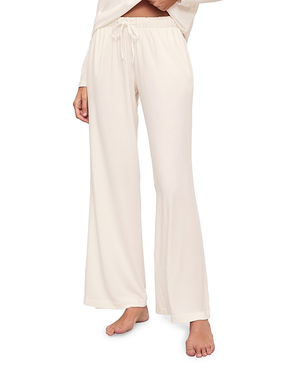 Women's Gisele Everyday Straight-Leg Pants - Ivory - Size XL