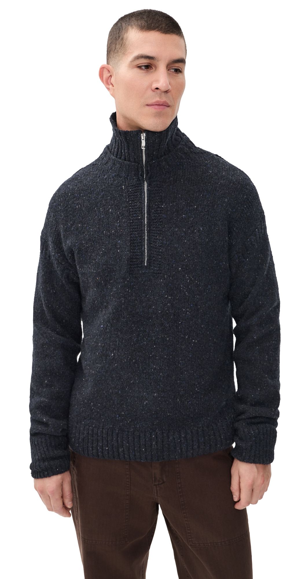 Alex Mill Quarter Zip Sweater Dark Navy M