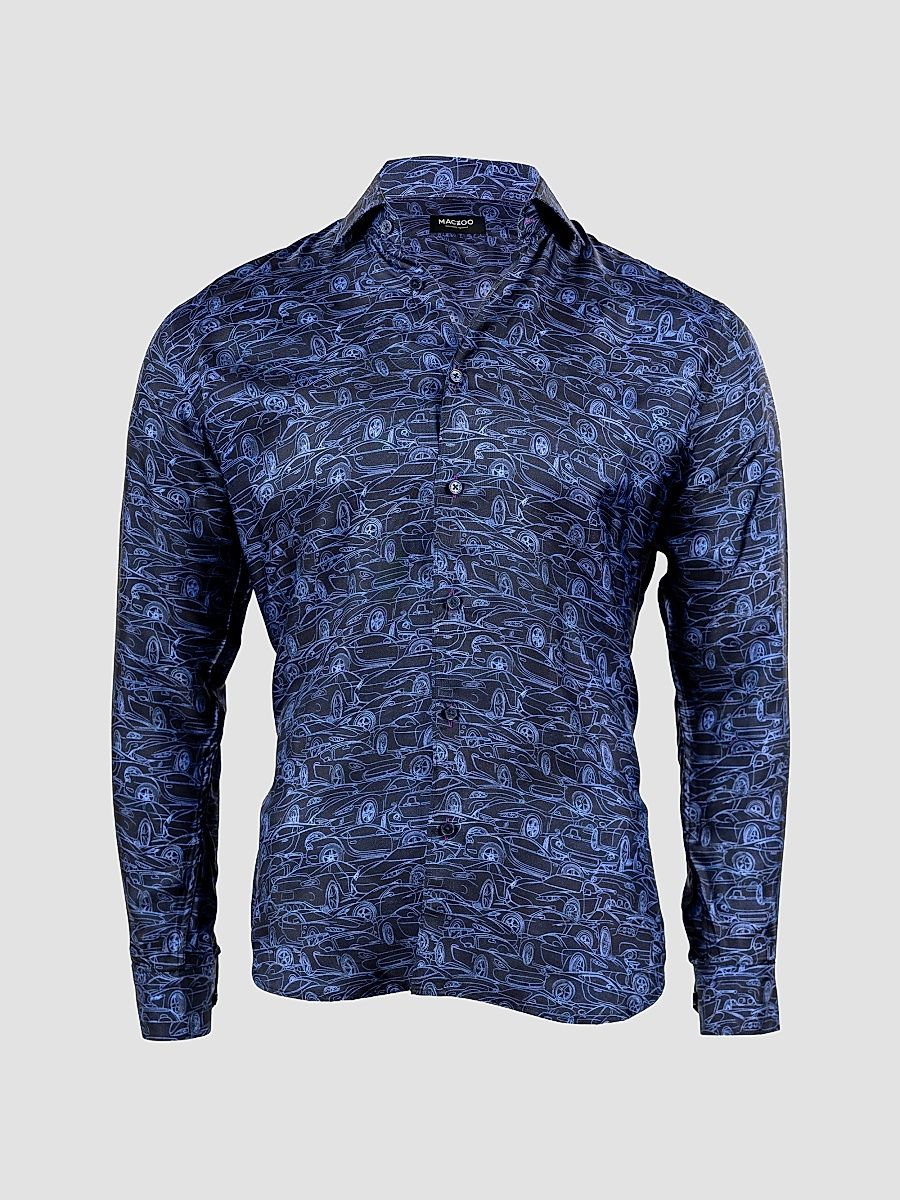 Men's Fibonacci Marthyr Shirt - Blue - Size XXXL