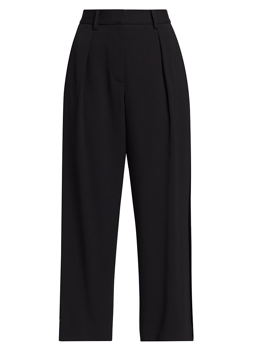 Women's Crêpe Carrot Pants - Black - Size 10