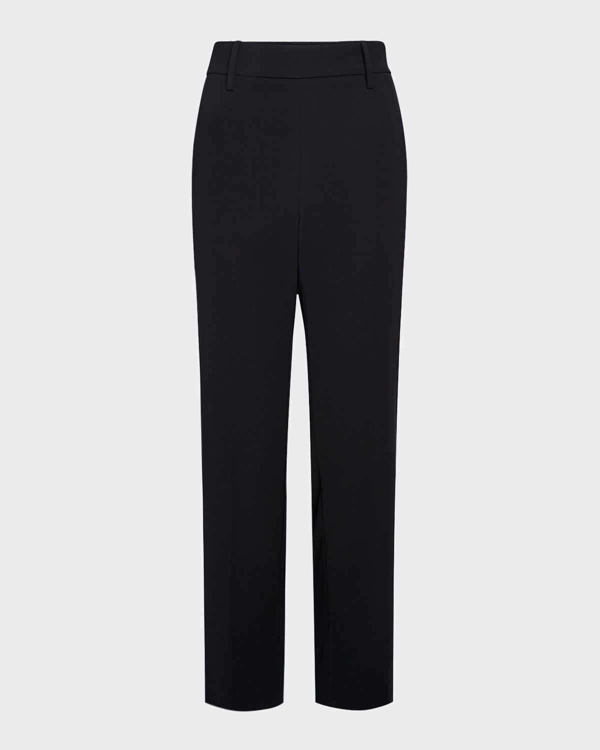 Mid-Rise Tapered Pull-On Pants