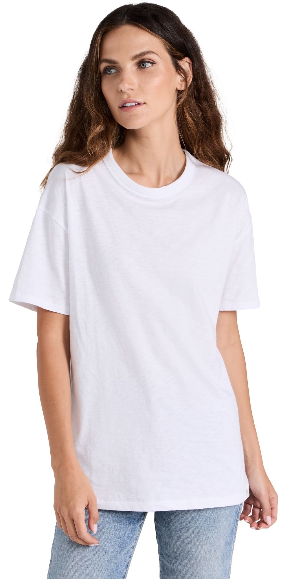 rag & bone Mini Slub Boyfriend Tee White XS