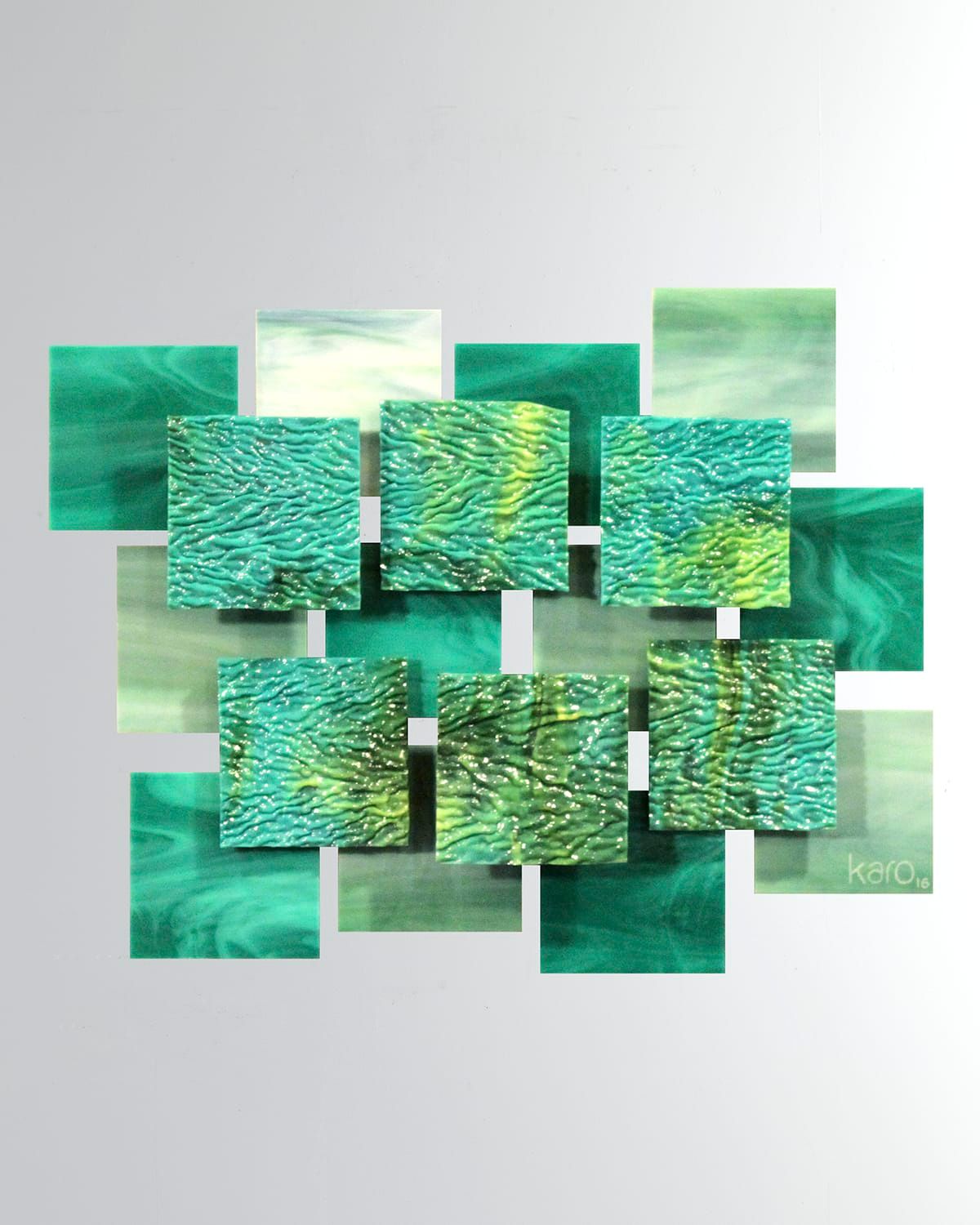 Coral Glass Wall Sculpture
