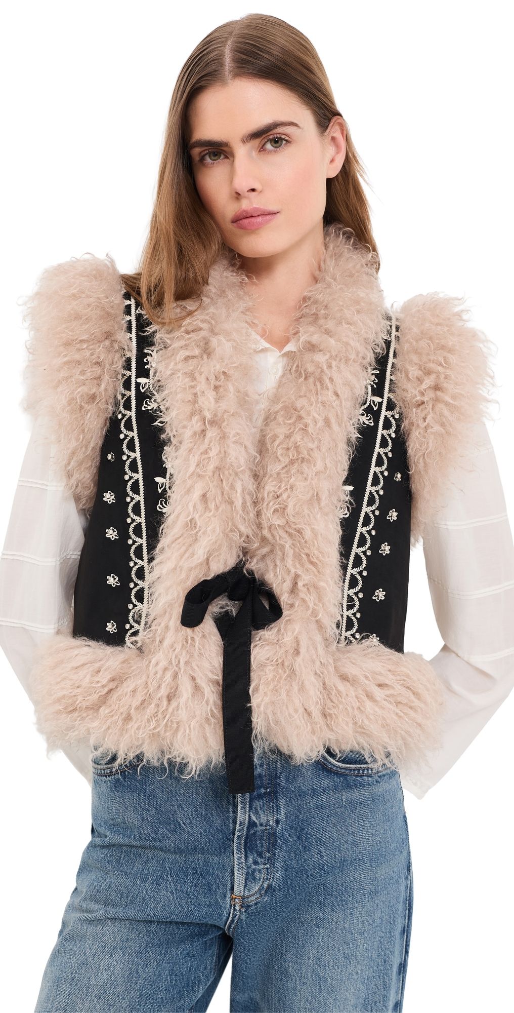Cinq à Sept Amaranthe Vest Black/Dark Gardenia XL