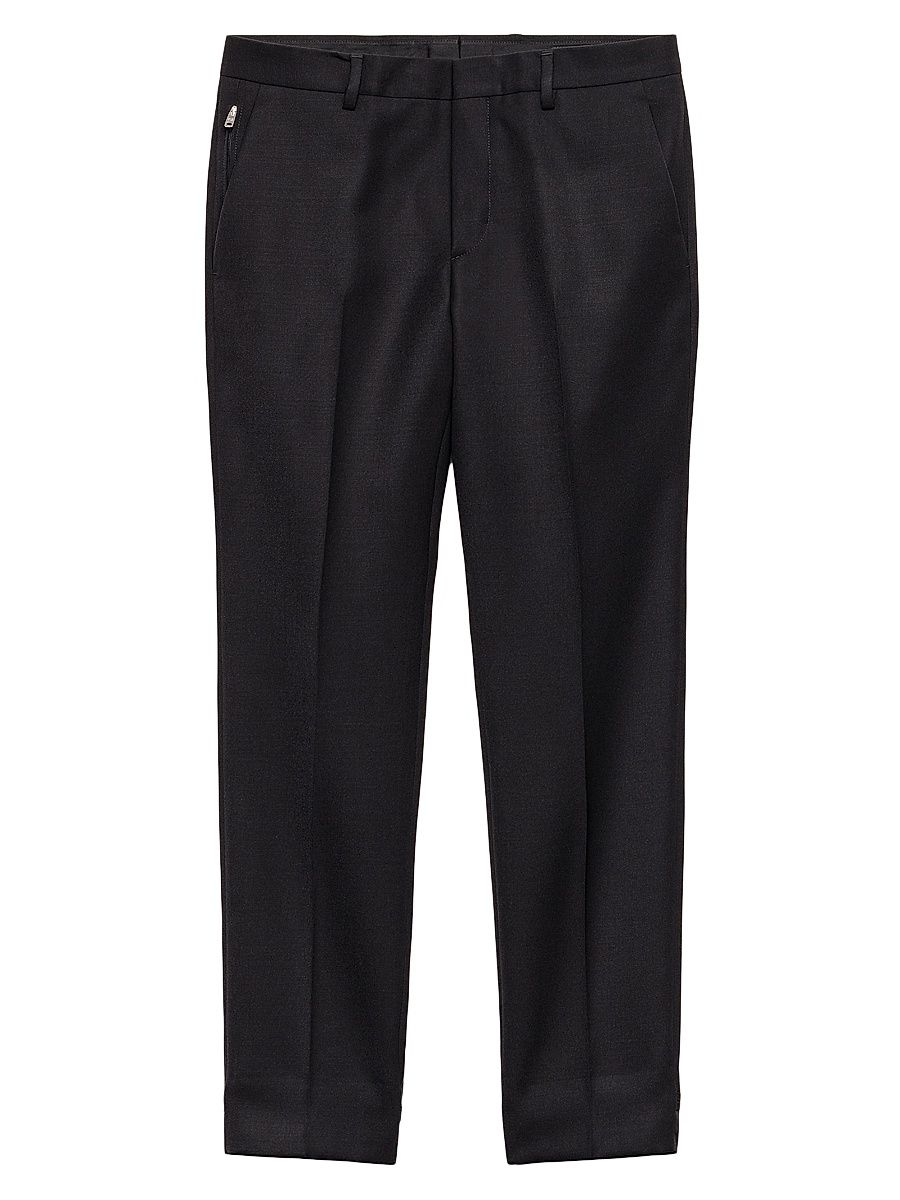Men's Wool Pants - Black - Size 38