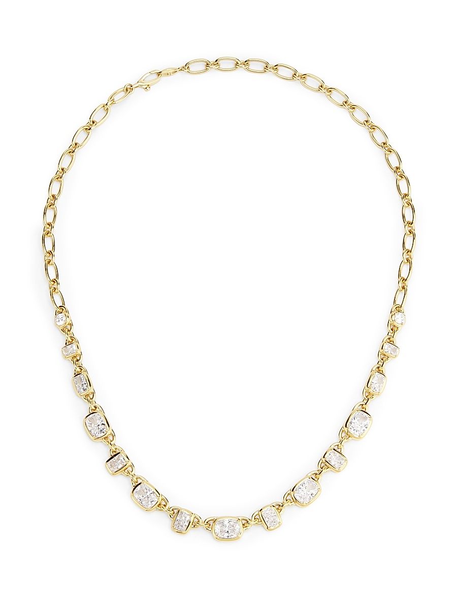 Women's Cabrete 18K-Gold-Plated & Cubic Zirconia Necklace - Gold