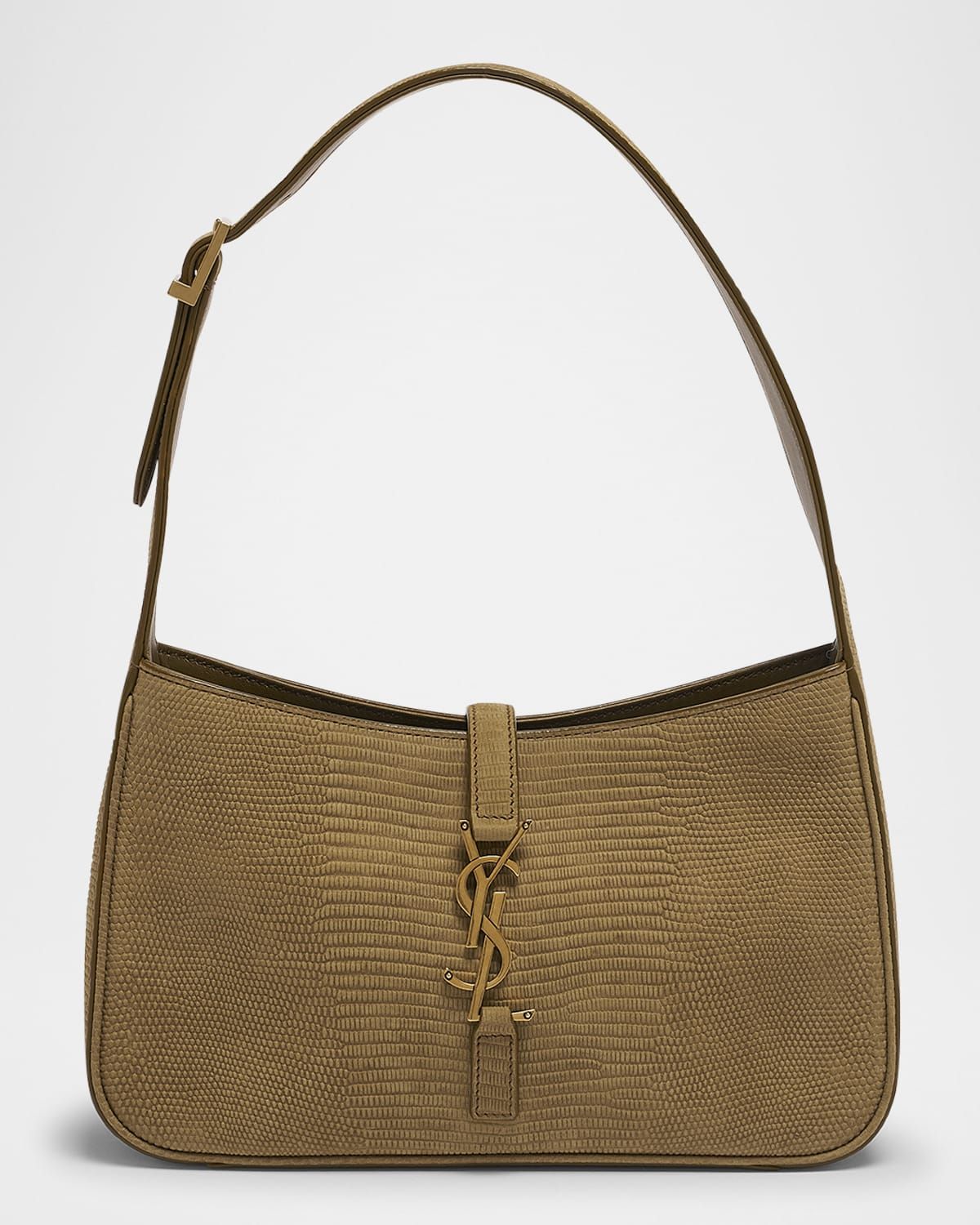 Le 5 A 7 Shoulder Bag in Lizard-Effect Leather