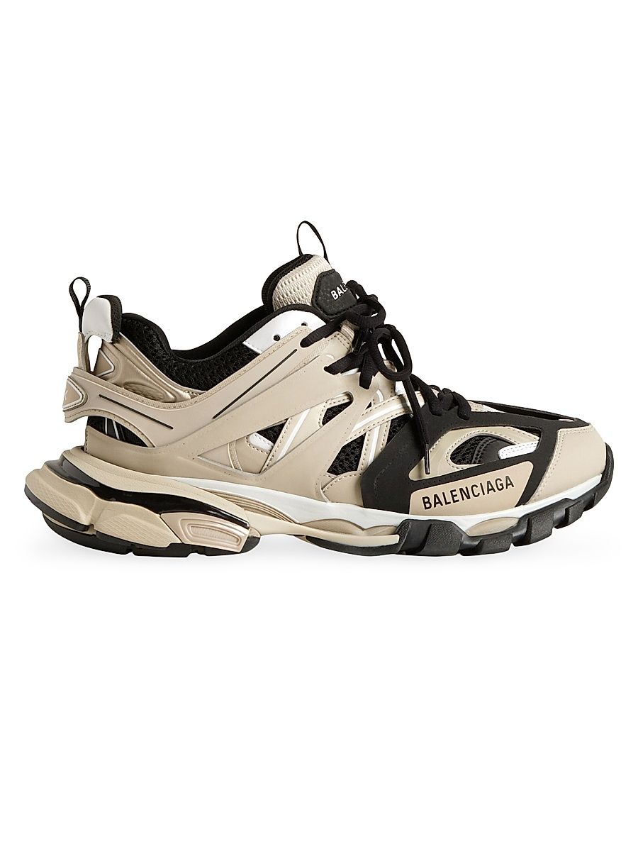 Men's Track Sneakers - Beige - Size 6