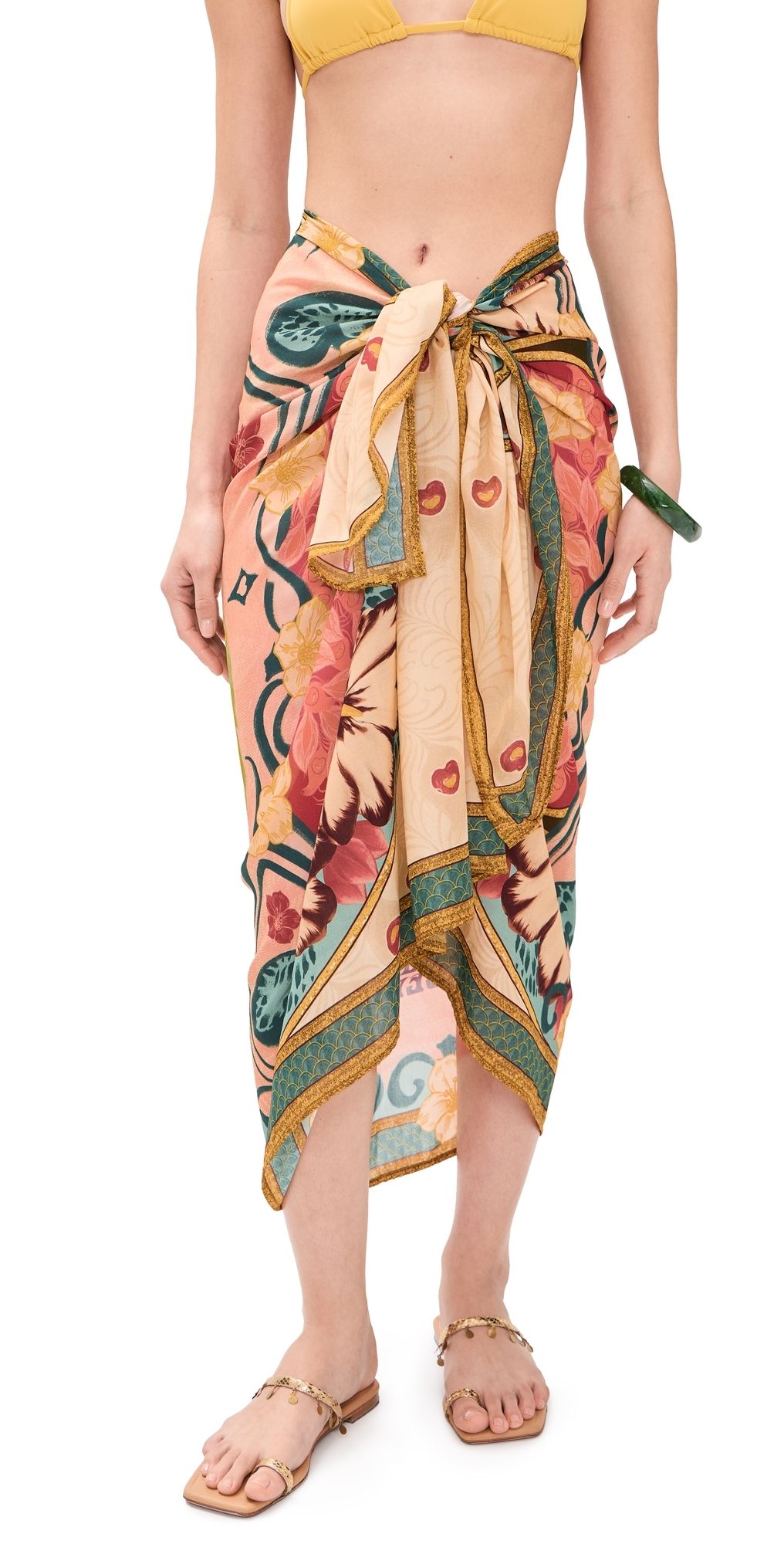 Agua Bendita Marine Plume Pareo Multicolor One Size