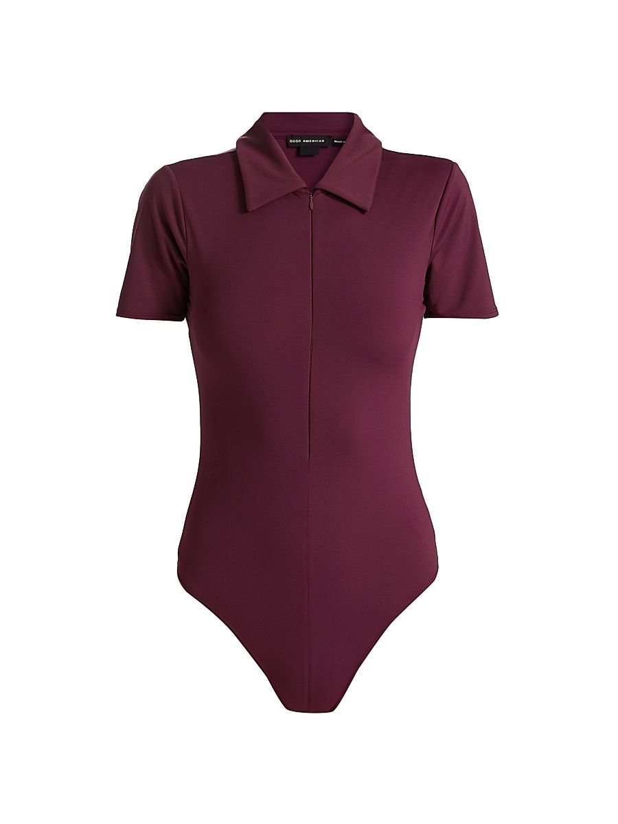 Women's Weightless Collared Bodysuit - Fig - Size XS