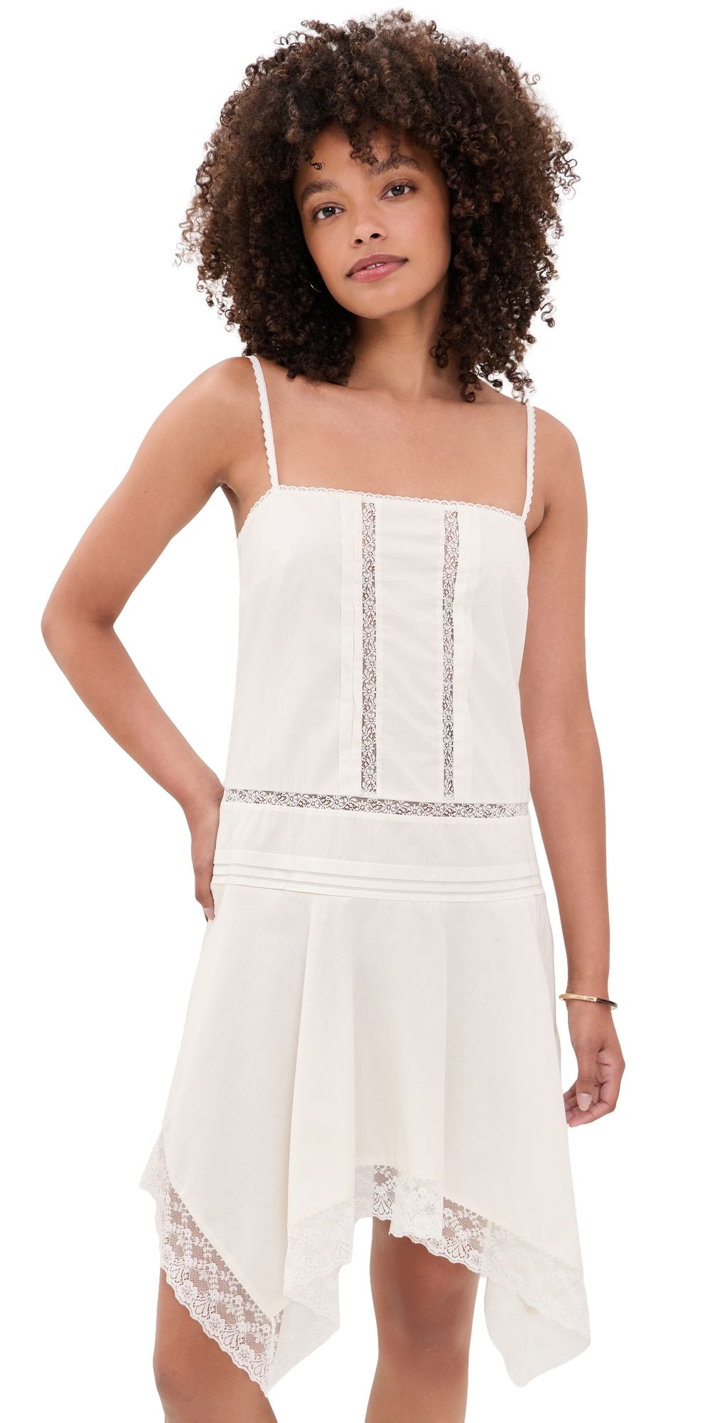 STAUD Corinna Mini Dress Ivory L