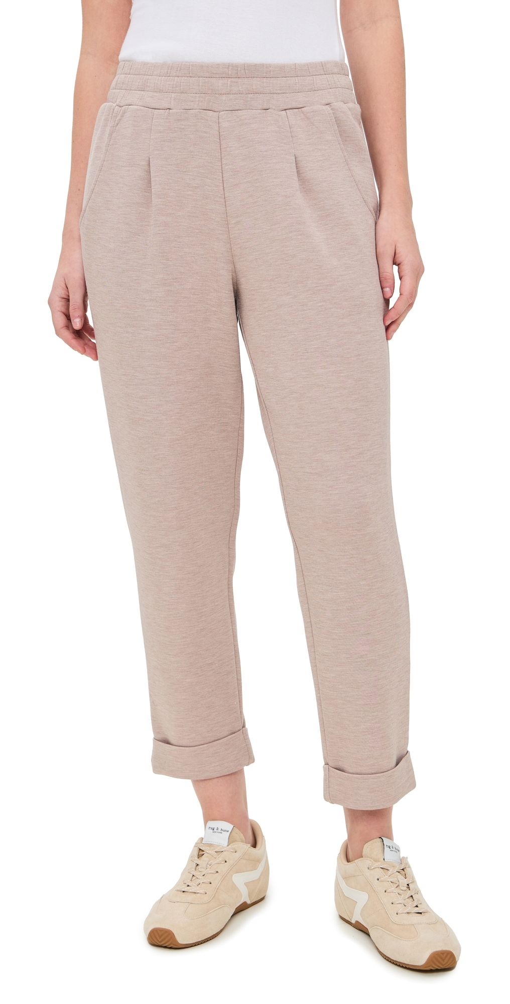 Varley The Rolled Cuff Pants Taupe Marl XL