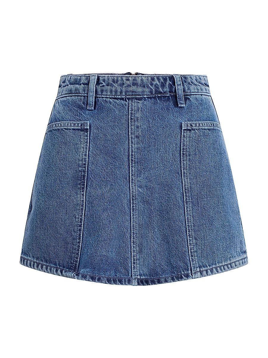 Women's Denim Patch Pocket Skort - Saving My Love - Size 30