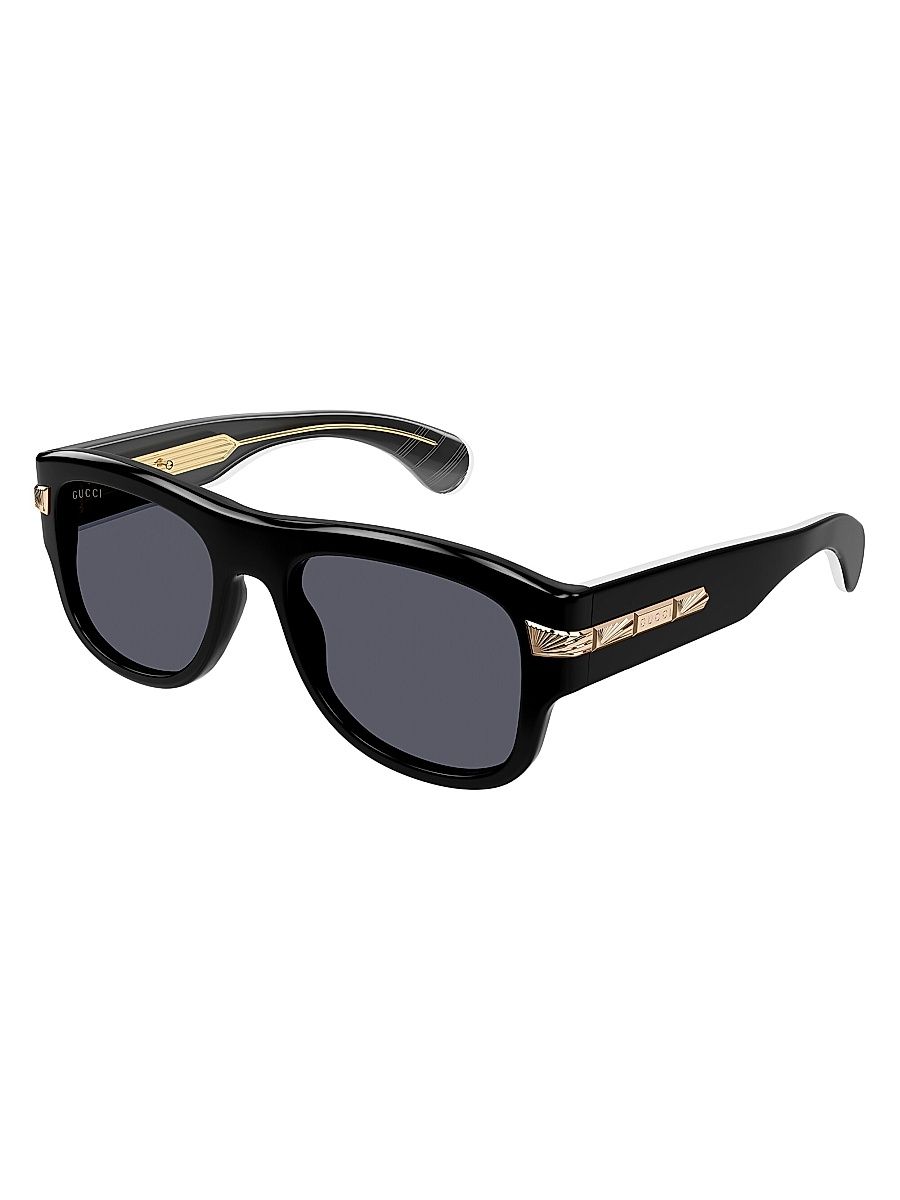 Gucci Men's New York 30's 54MM Square Sunglasses - Black Grey