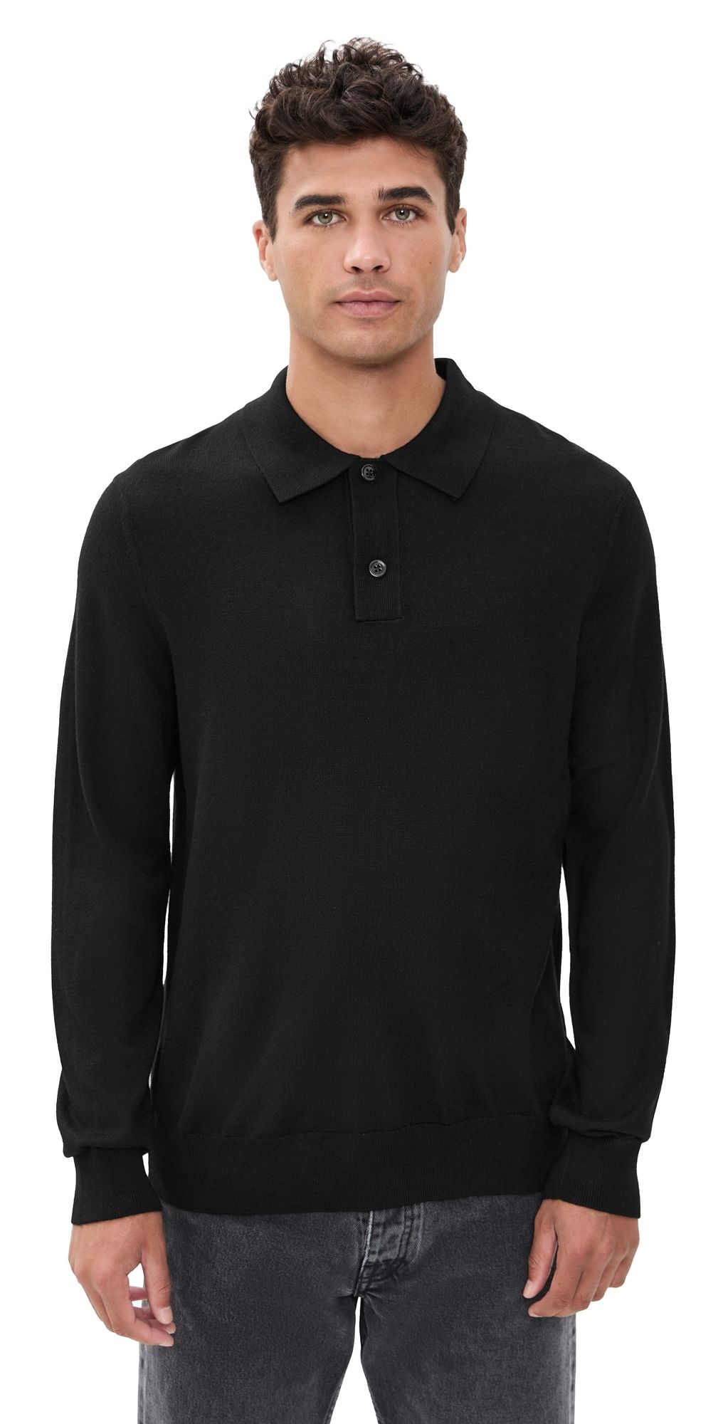 NN07 Serge Polo Sweater Black L