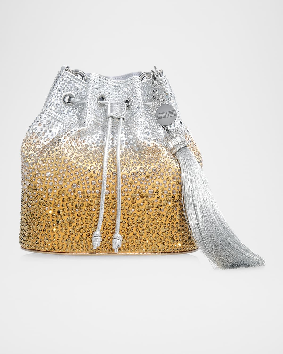 Piper Gradient Crystal Bucket Bag