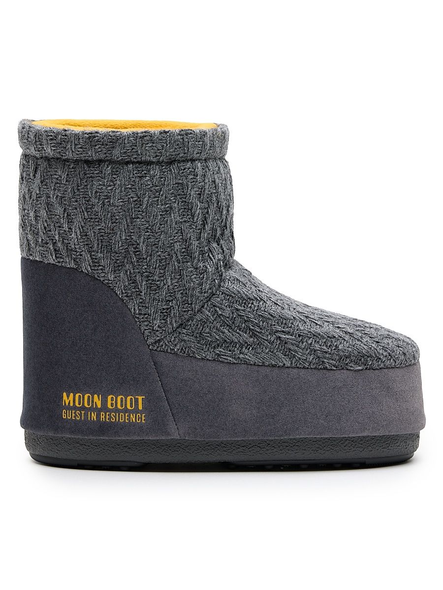 Women's MB x Guest In Residence Icon Low Nolace Suede & Knit Boots - Grey - Size 4.5