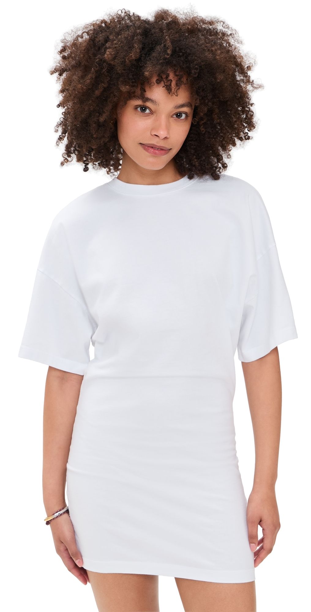 Enza Costa Supima Curve Mini Dress White S