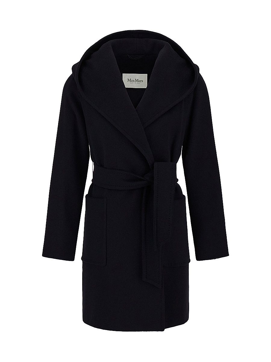 Women's Camel Robe Coat - Black - Size 2