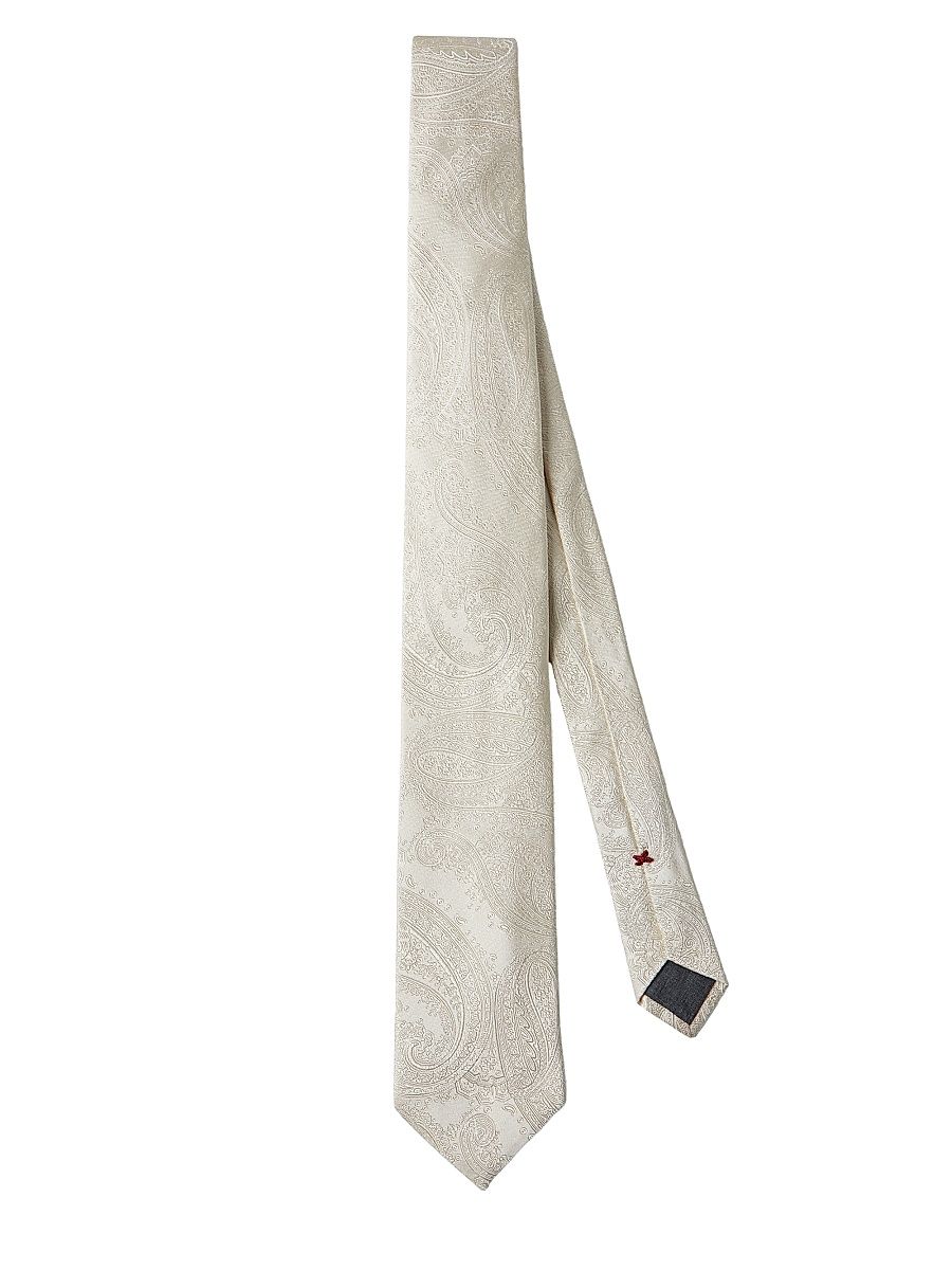 Men's Paisley Silk Tie - Panama