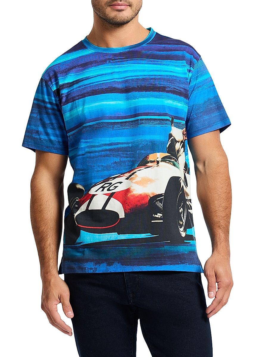 Men's Cruisin Graham Graphic T-Shirt - Cobalt - Size XXL