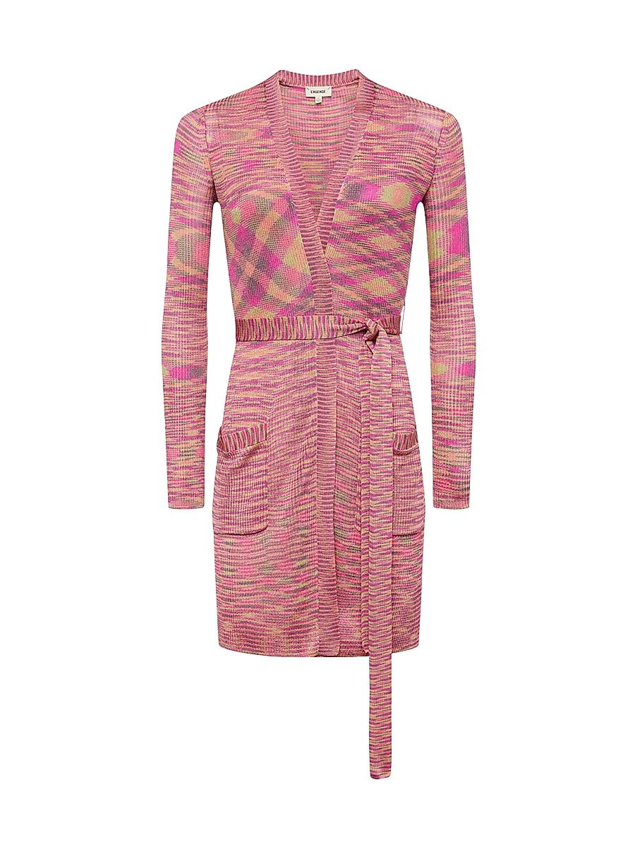 Women's Neve Space-Dye Cardigan - Pink Purple - Size XL