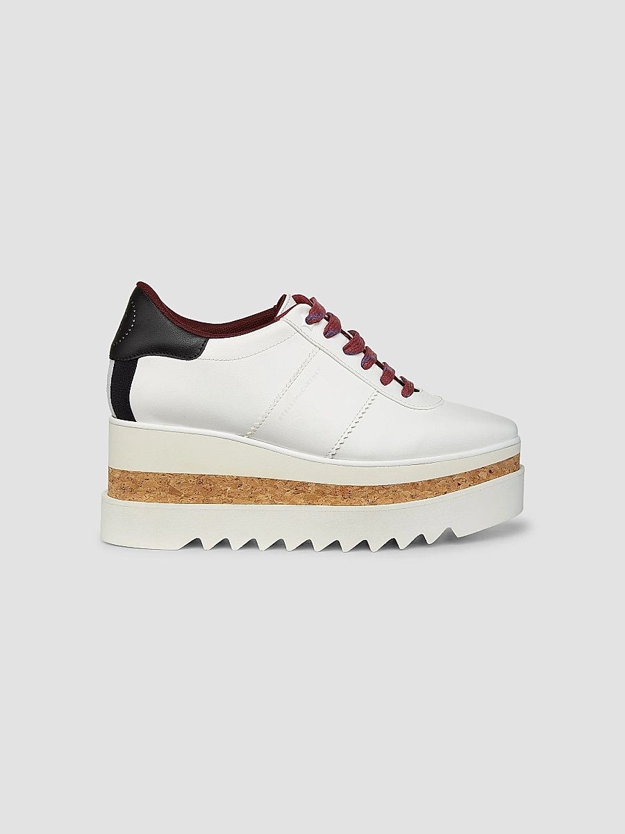 Stella McCartney Women's SneakElyse 80MM Platform Sneakers - White - Size 8