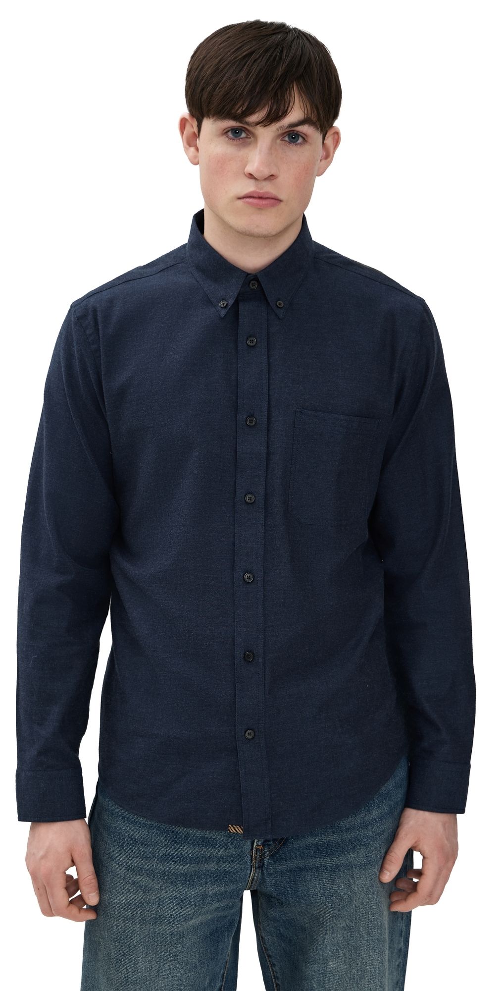 Billy Reid Tuscumbia Classic Shirt Navy L