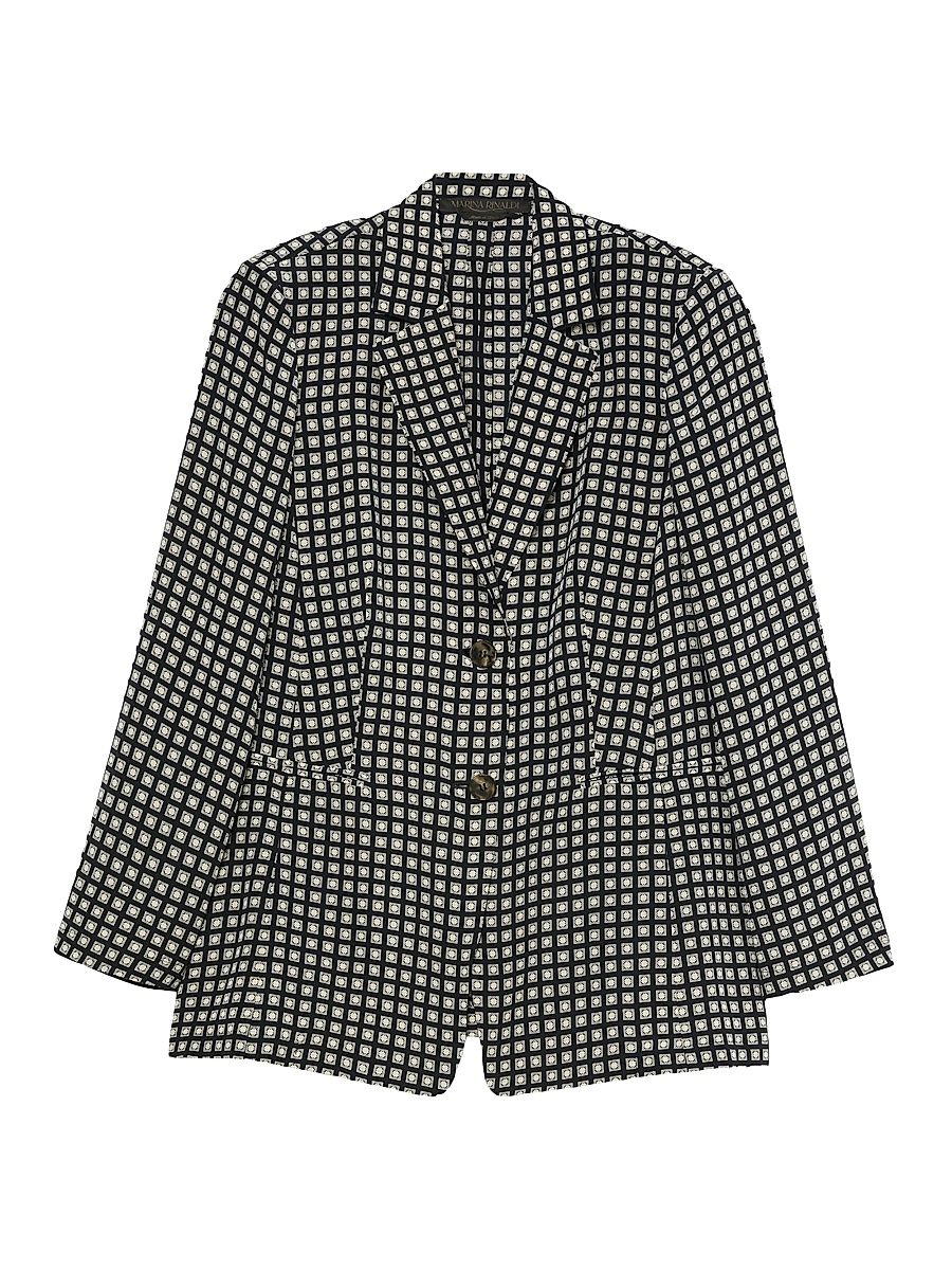 Women's Silk Blazer - Midnightblue - Size 22