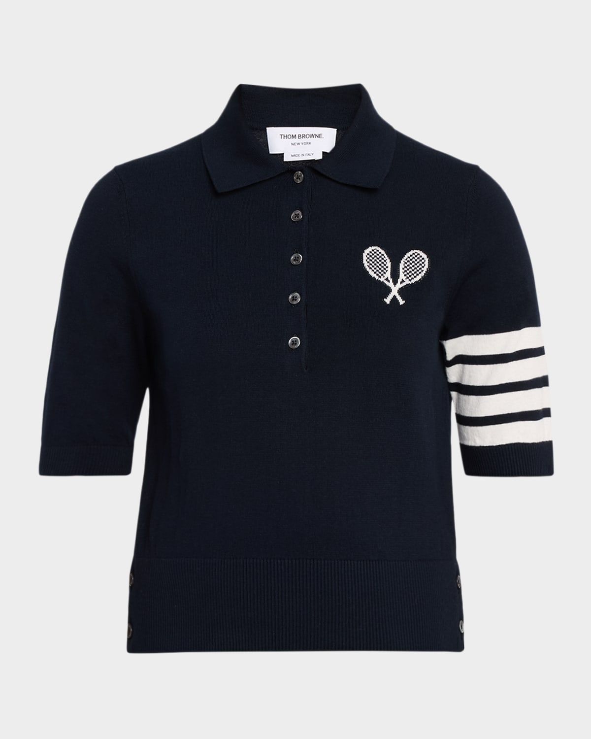 Tennis Racquets Embroidered Polo