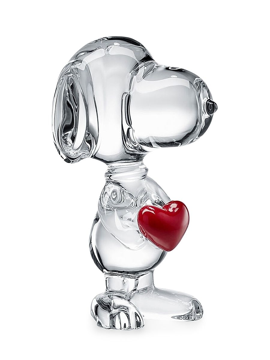 Snoopy Heart Crystal Figurine