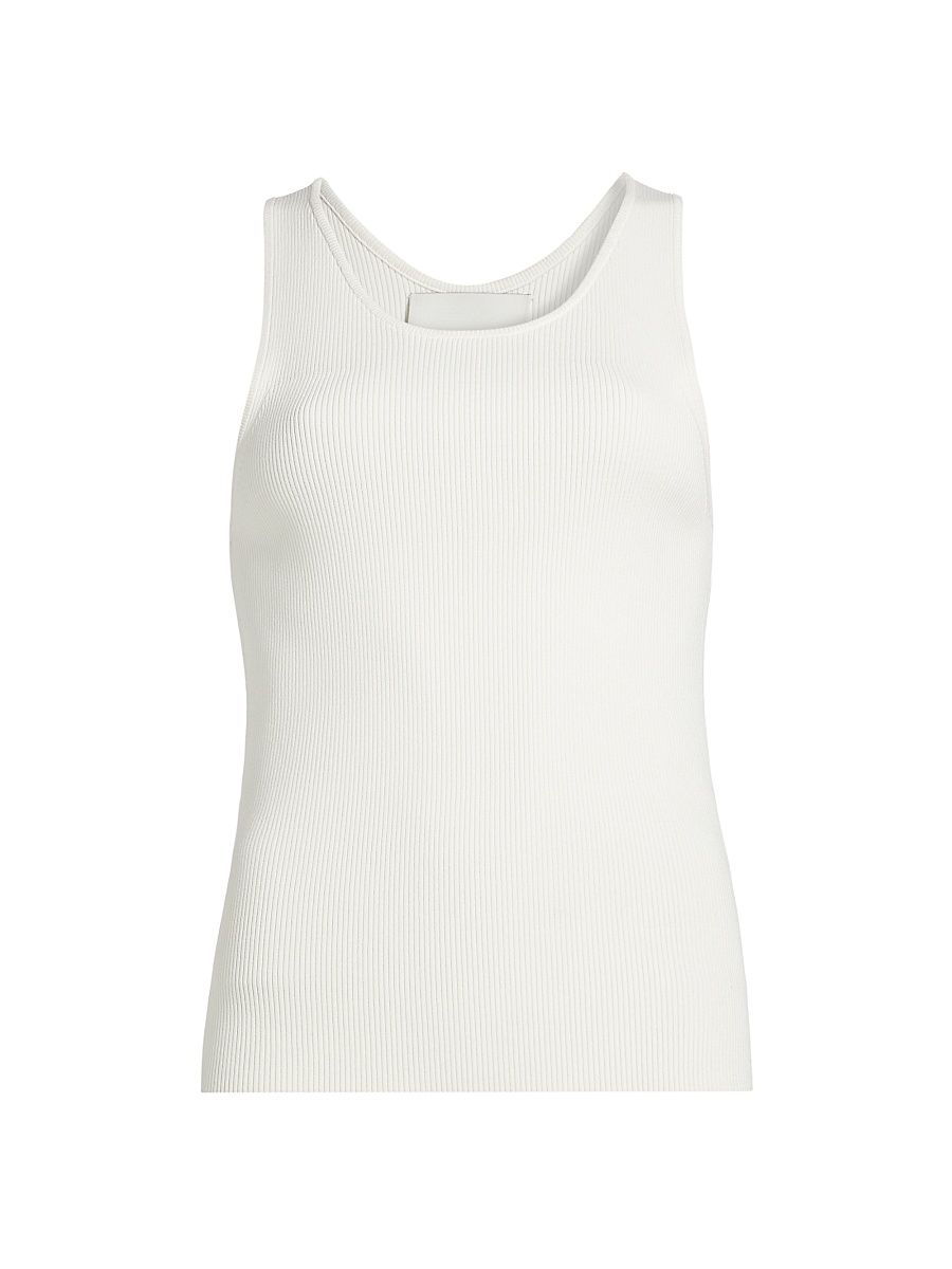 Women's Compact Rib Layering Tank - Ivory - Size Medium
