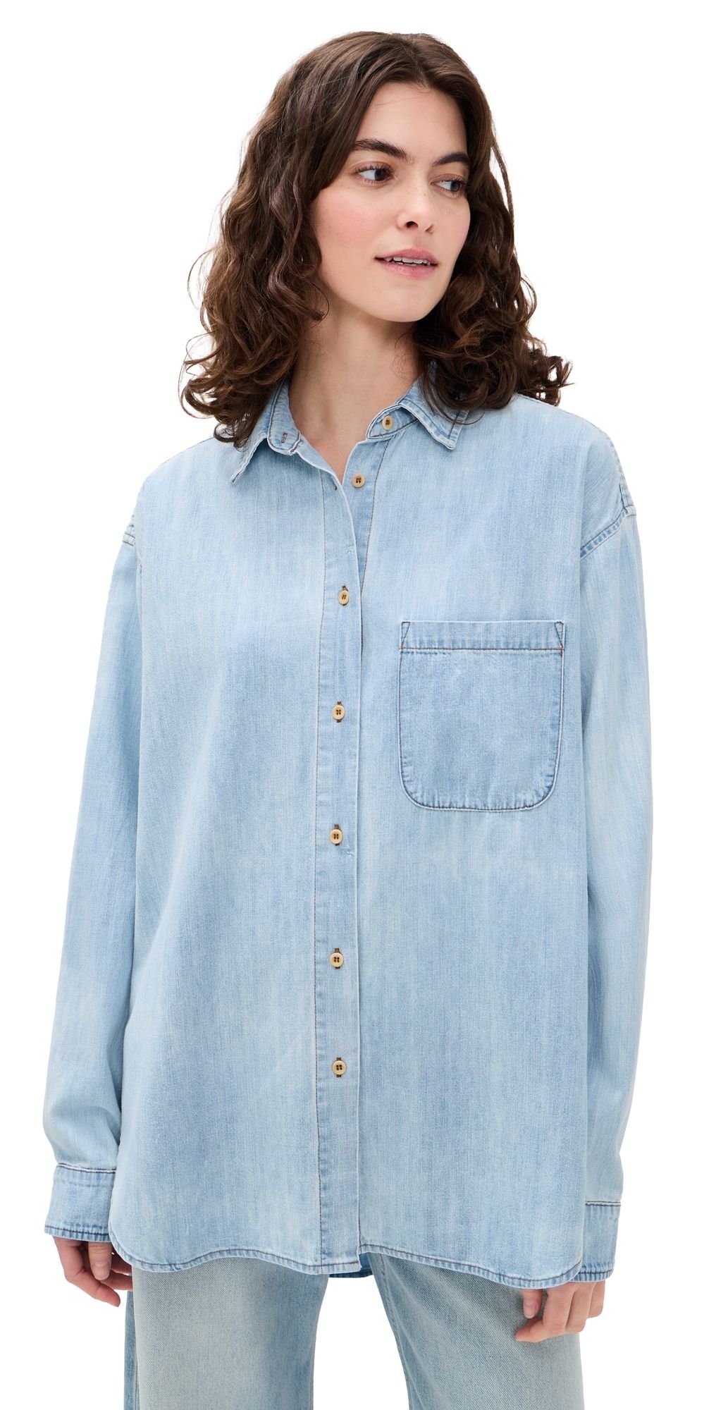 Jamie Haller The Essential Shirt in Ice Indigo Ice Indigo M