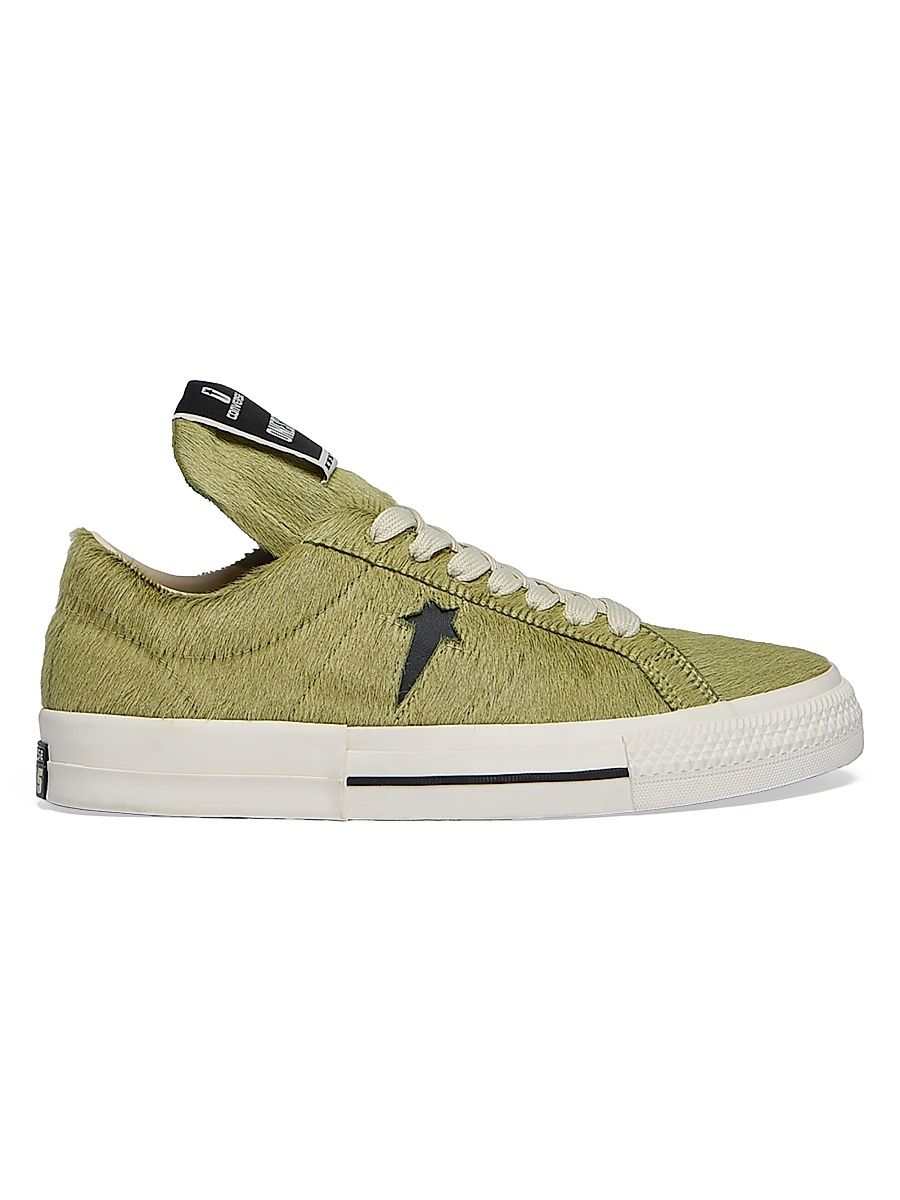 Men's Converse x DRKSHDW ONESTR Calf Hair Low-Top Sneakers - Green - Size 11.5