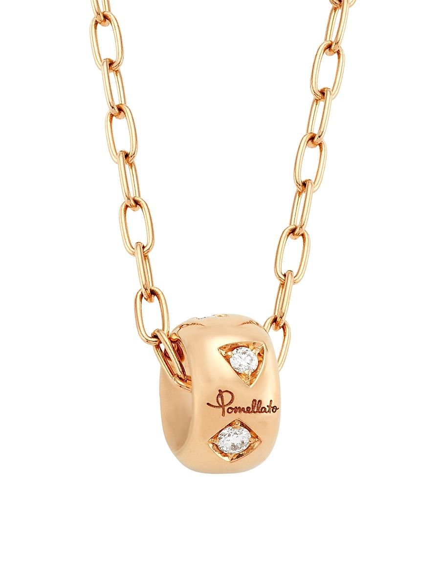 Women's Iconica Diamond & 18K Rose Gold Necklace - Rose Gold