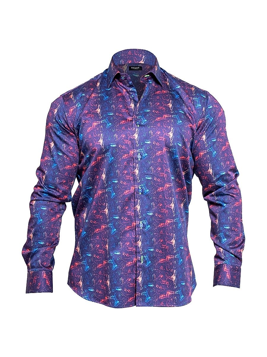 Men's Fibonacci Resistance Shirt - Blue Purple - Size Large