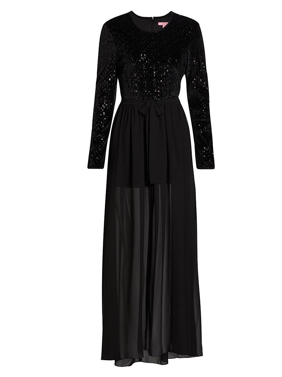 Women's Ellie Ballerina Maxi Dress - Black - Size 4