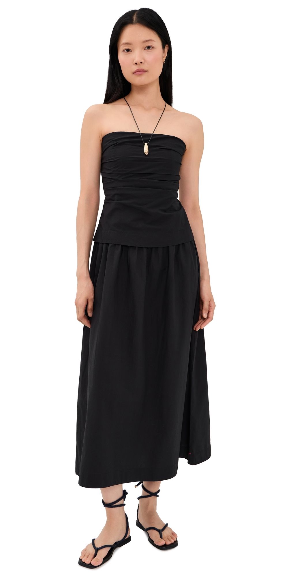 XIRENA Ciara Midi Dress Black XS