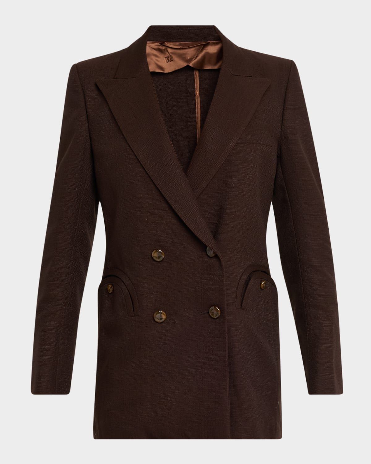 Ariosa Double-Breasted Everyday Blazer