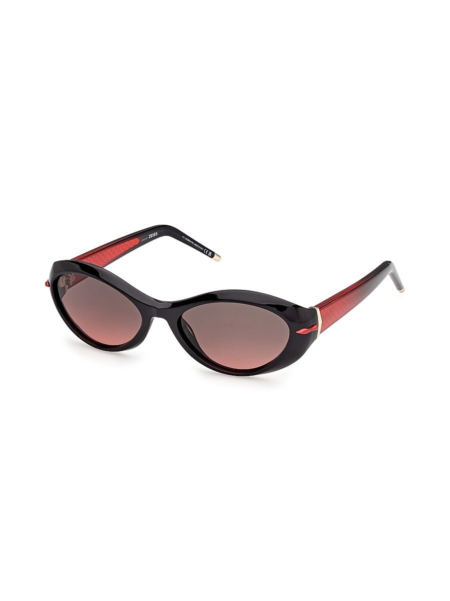 Women's 55MM Cat-Eye Sunglasses - Red Grey
