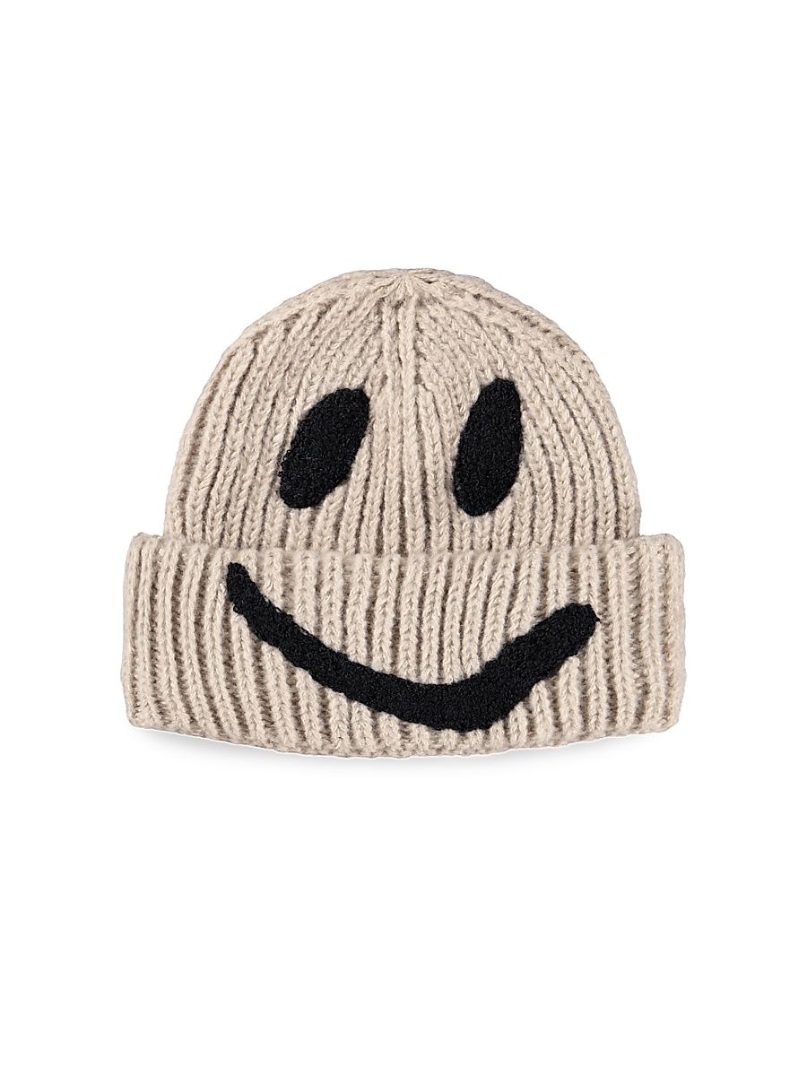 Baby Girl's, Little Girl's & Girl's Kim Smiley Face Beanie - Soft Powder - Size 5