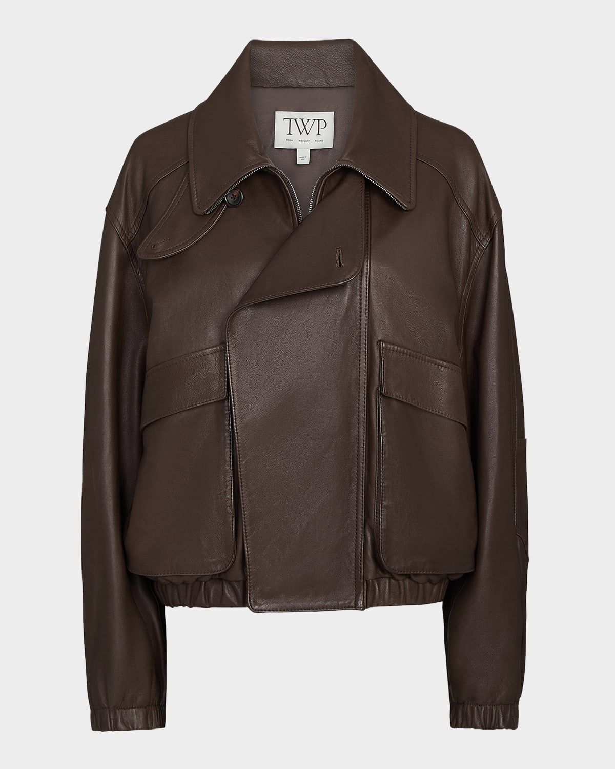 Hunter Bomber Jacket in Dolce Leather