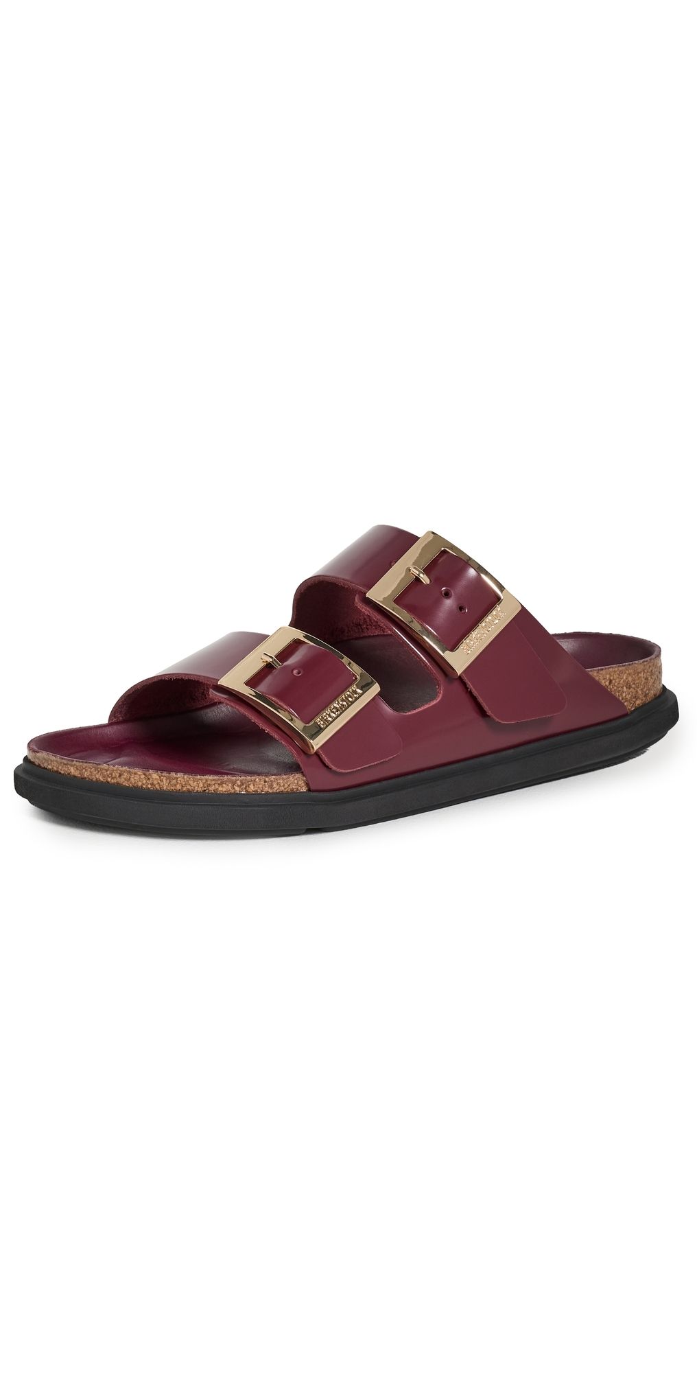 Birkenstock Arizona Droplet Buckle High Shine Sandals Zinfandel 37