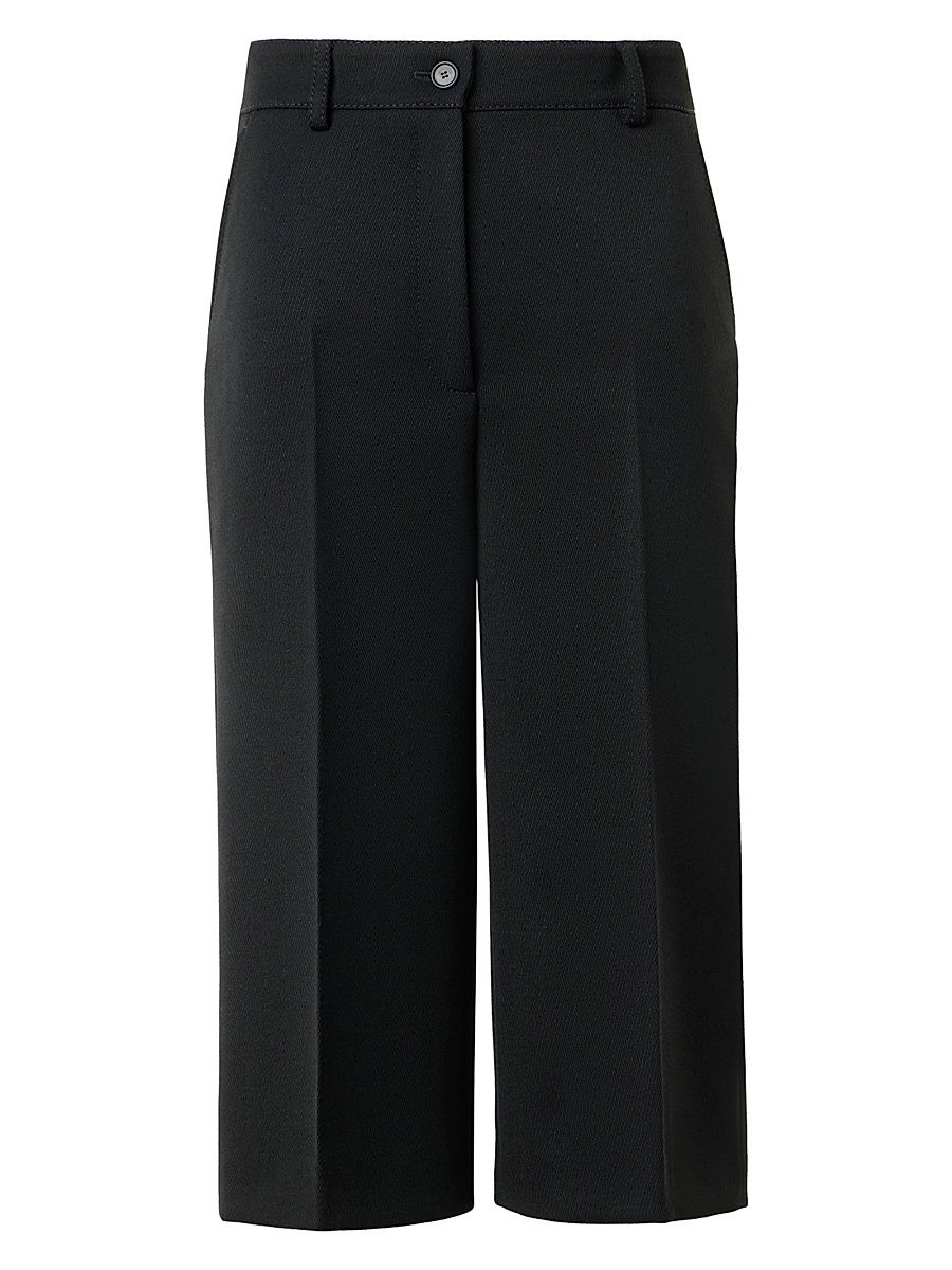 Women's Chiana Wool Bermuda Pants - Black - Size 16