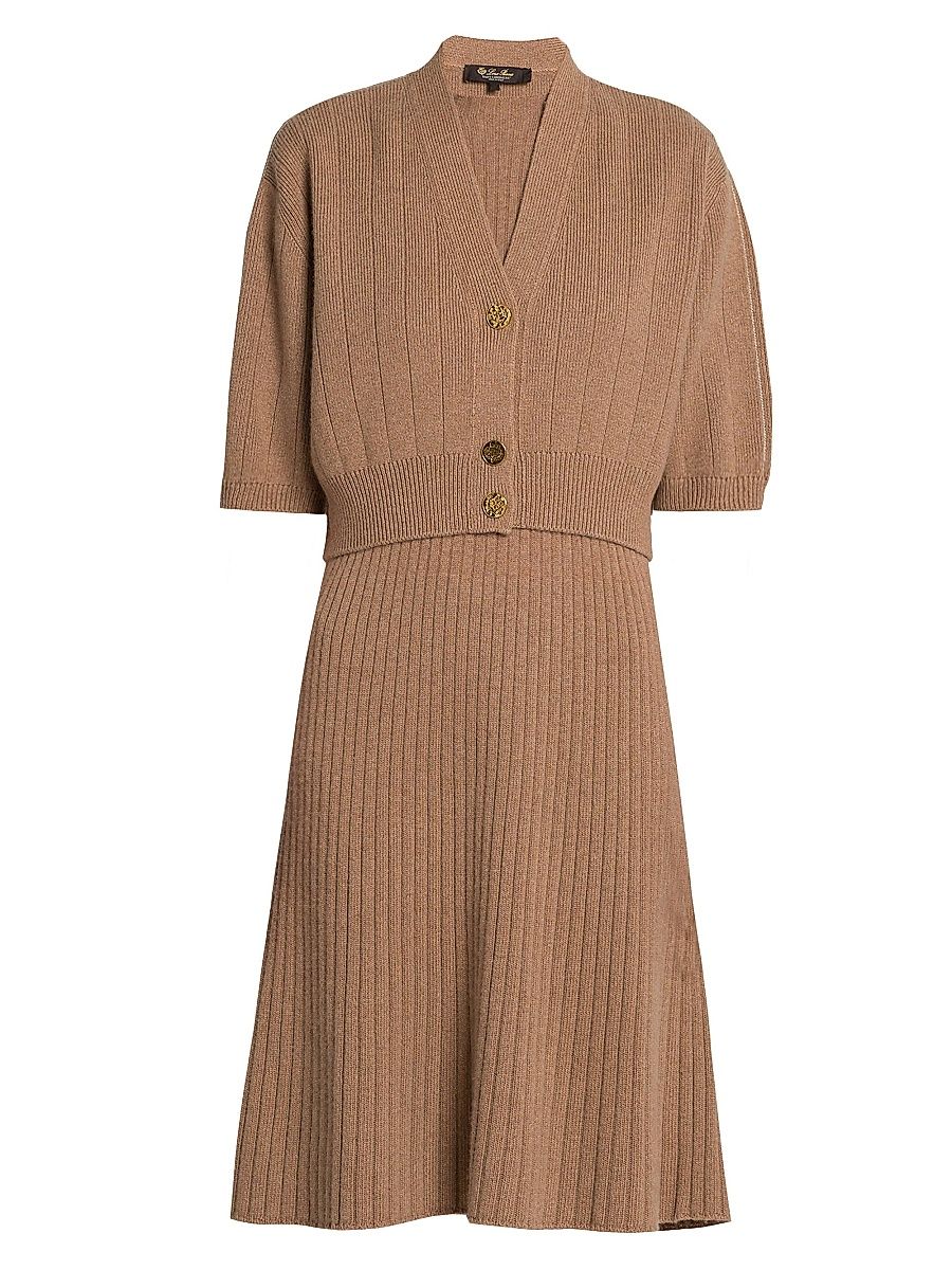 Women's Cervatto Cashmere Cardigan - Nutmeg - Size 8