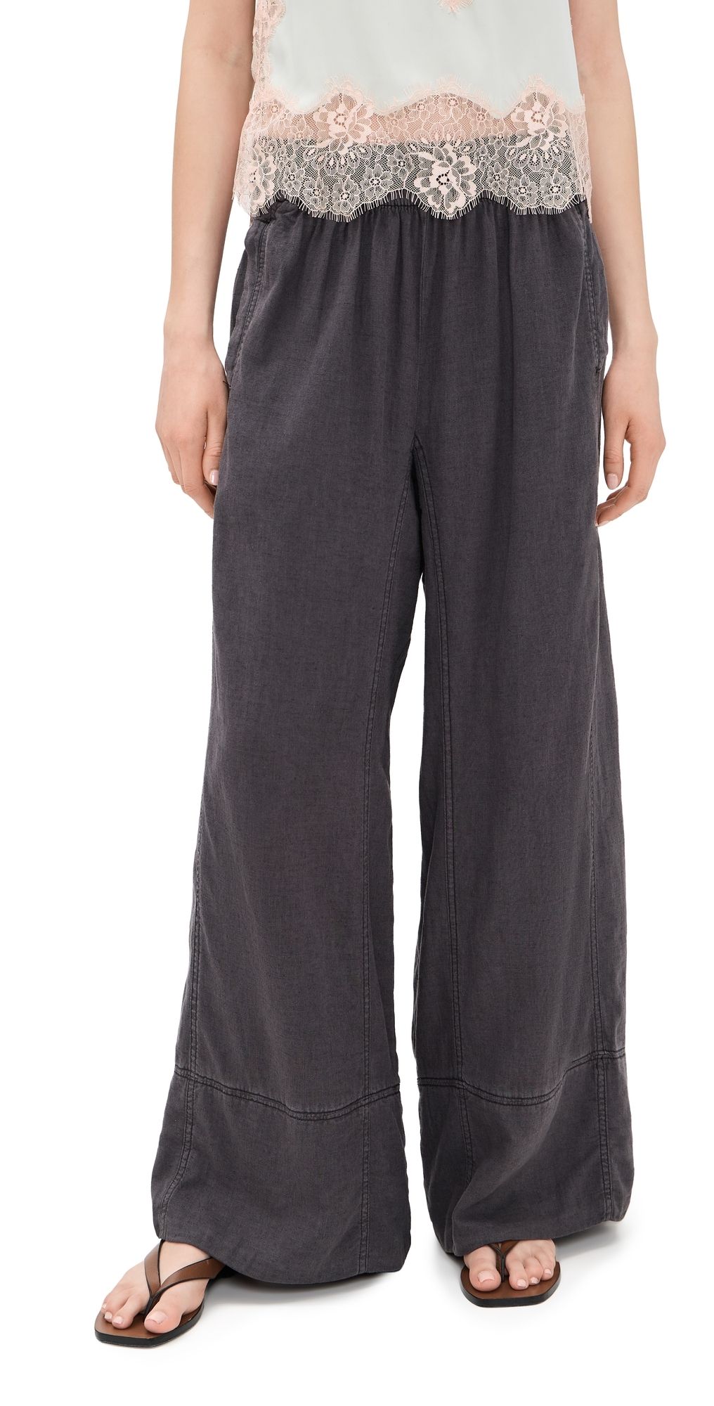 Free People Days End Pull On Pants Black XL