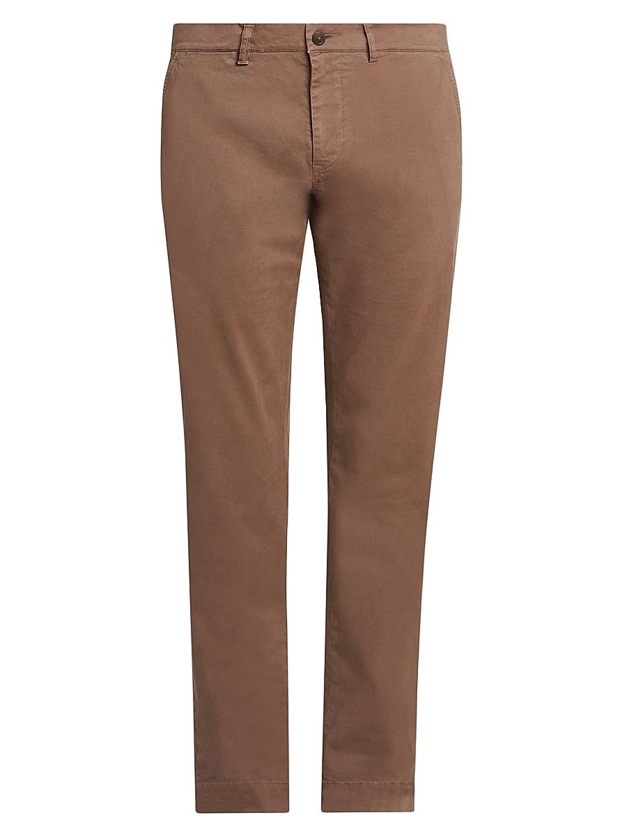 Men's Garment-Dyed Chino Trousers - Walnut - Size 44