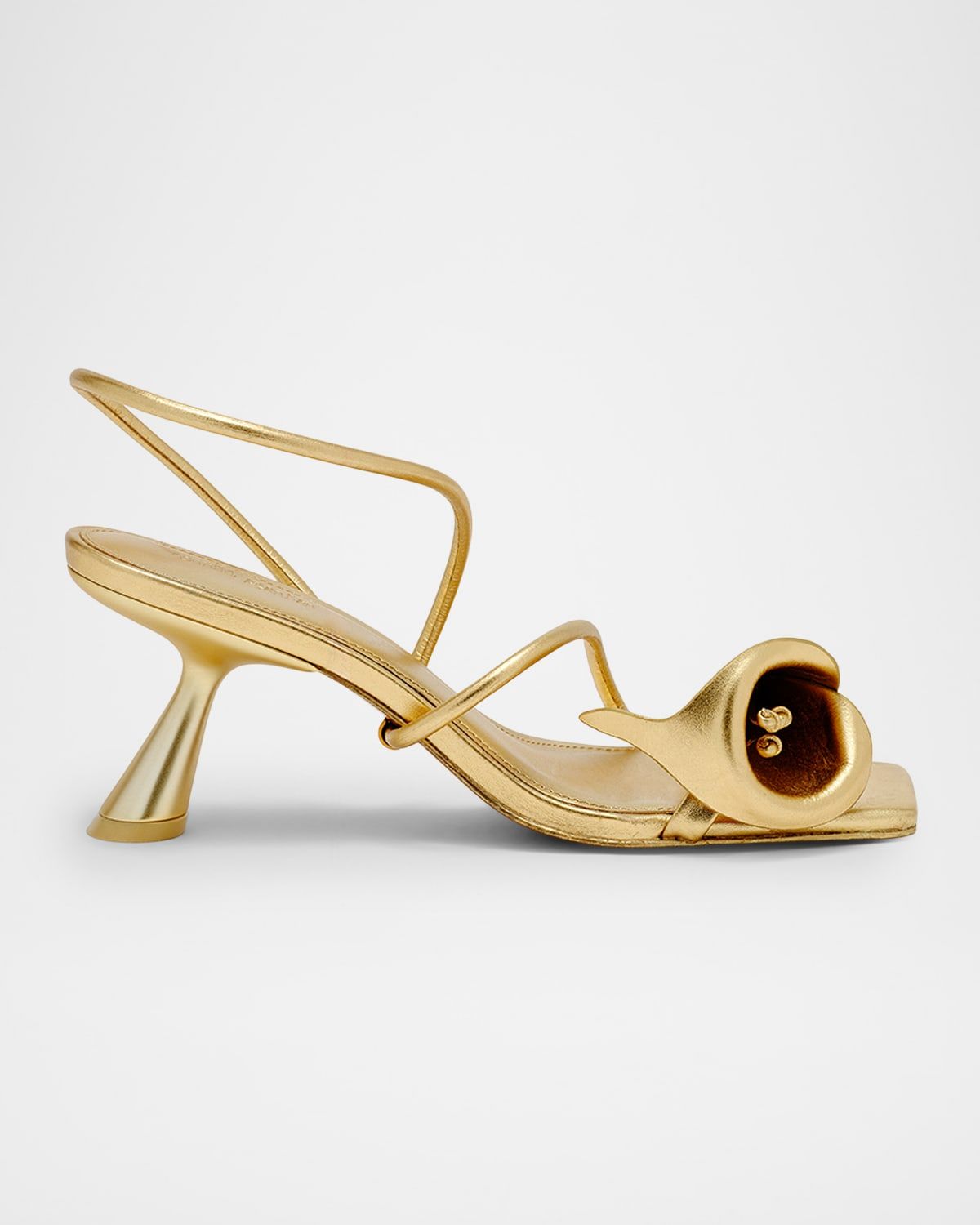 Ria Calla Lily Metallic Leather Sandals