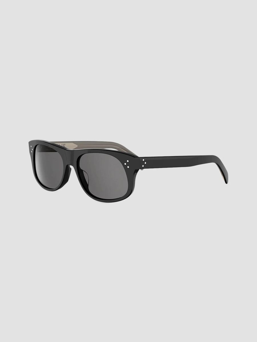 CELINE Men's 3 Dots 57MM Geometric Sunglasses - Black Grey