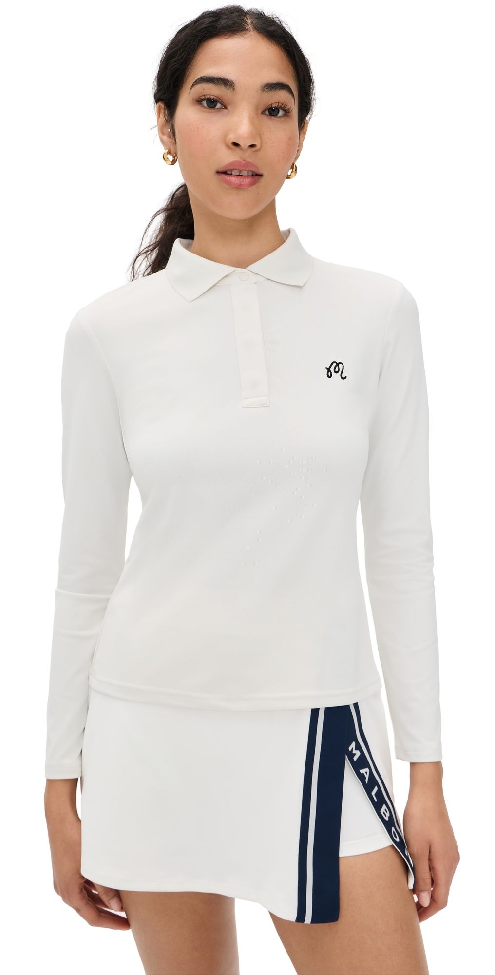 Malbon Golf Venus Polo White M